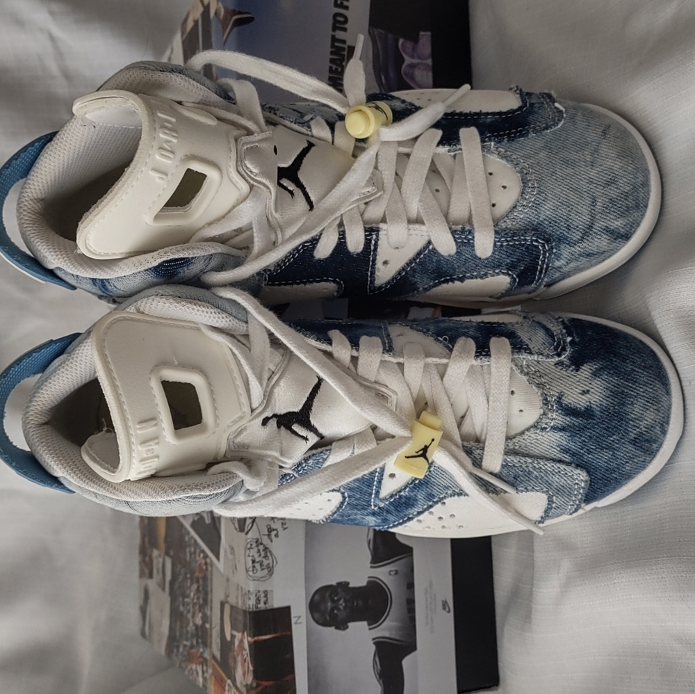 Air Jordan kids 6 Retro GS " Washed Denim" DM9045-100